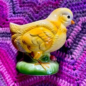 Vintage Lefton Ceramic Chick Planter
